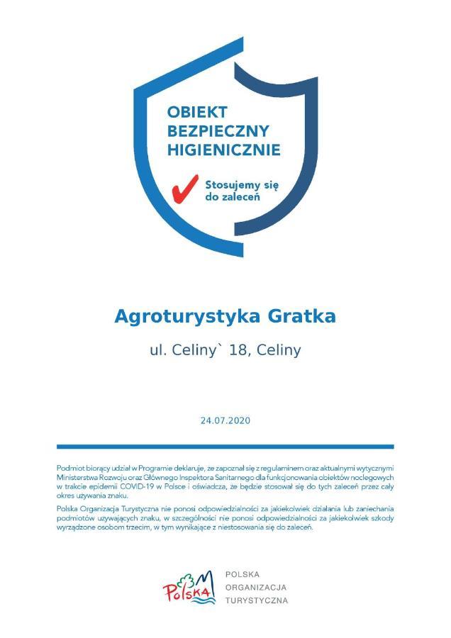 Gospodarstwo Agroturystyczno-Edukacyjne Gratka Celiny  Exteriör bild